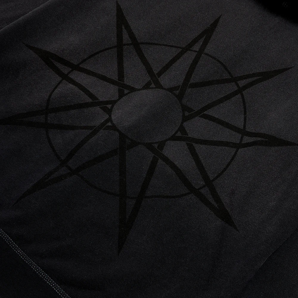 9 Point Star Black Hoodie - Image 7
